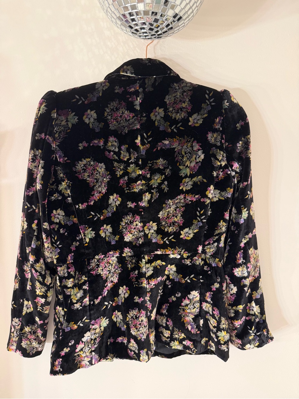 SOLD !! Rebecca Taylor Jewel Silk-Blend Velvet Floral Blazer | 6 - Picture 7 of 8